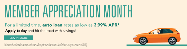 Auto Loan for Member Appreciation Month